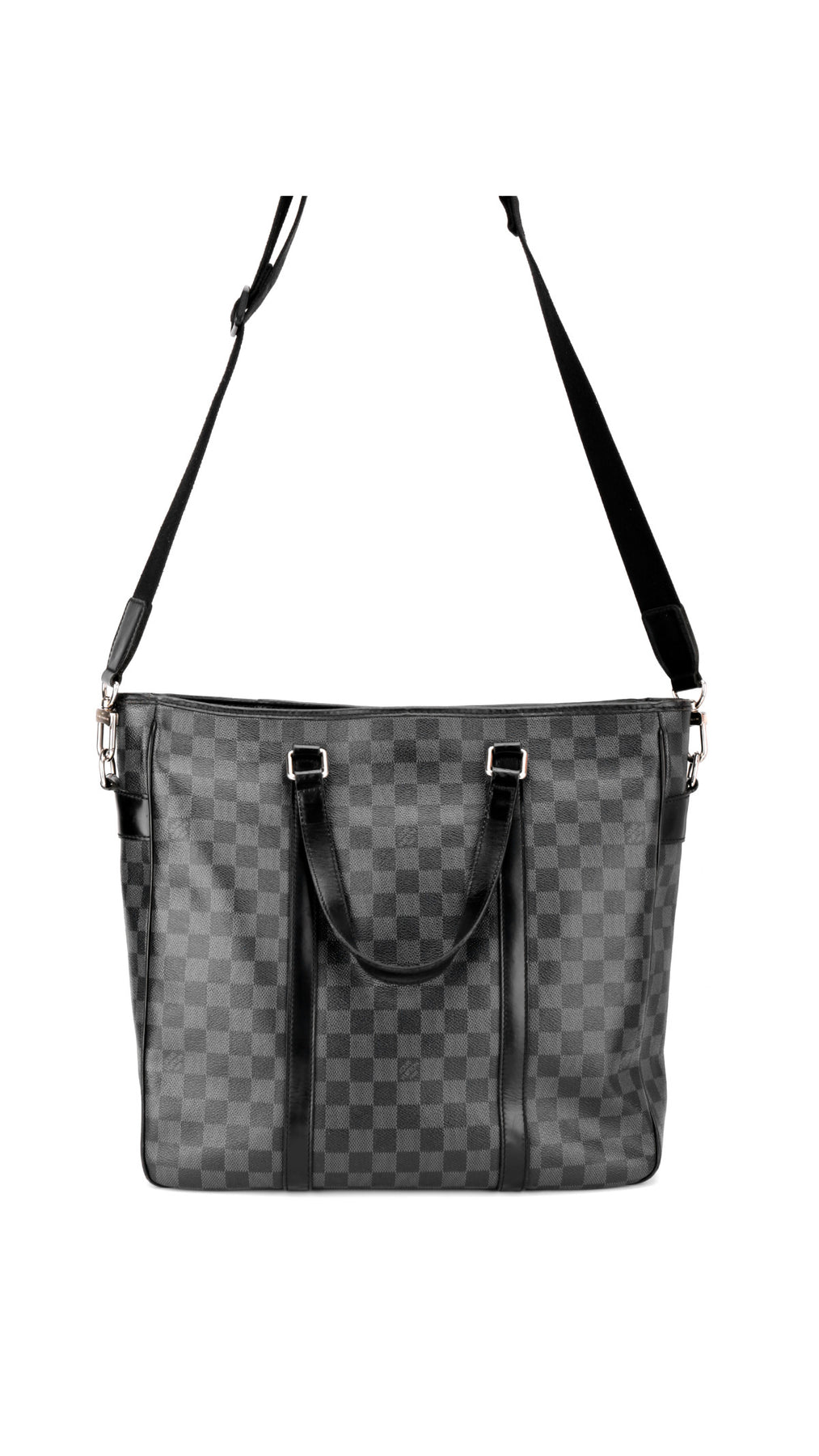 Louis Vuitton Tadao Damier Graphite Tote Bag - Black
