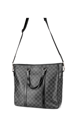 Louis Vuitton Tadao Damier Graphite Tote Bag - Black
