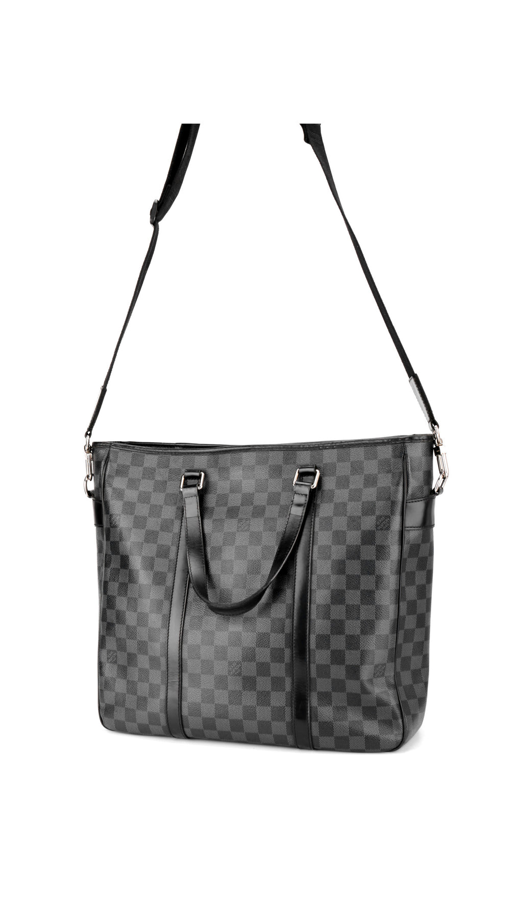 Louis Vuitton Tadao Damier Graphite Tote Bag - Black