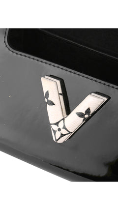 Louis Vuitton Twist Pm Patent Shoulder Bag - Black
