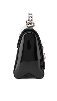 Louis Vuitton Twist Pm Patent Shoulder Bag - Black