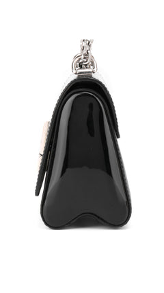 Louis Vuitton Twist Pm Patent Shoulder Bag - Black