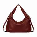Peony Hobo Bag - Dark Red