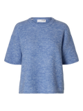Maline-Liliana 2/4 Knit O-Neck Noos - Cornflower Blue Melange