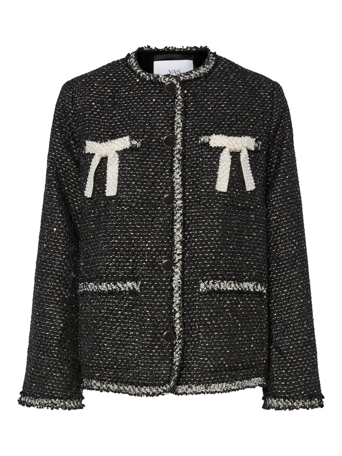 Yasunida Ls Oversize Tweed Jacket - Black