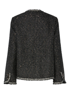 Yasunida Ls Oversize Tweed Jacket - Black
