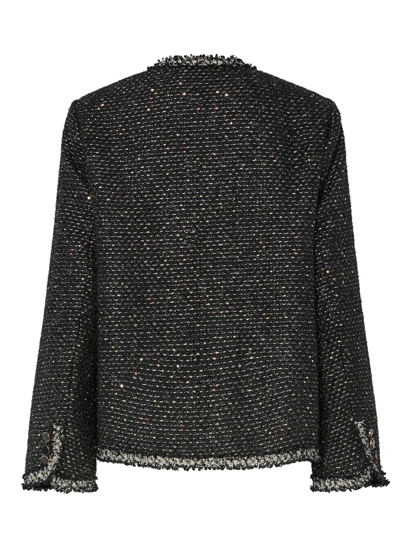 Yasunida Ls Oversize Tweed Jacket - Black