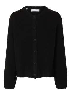 Lulu New Ls Knit Cardigan - Black