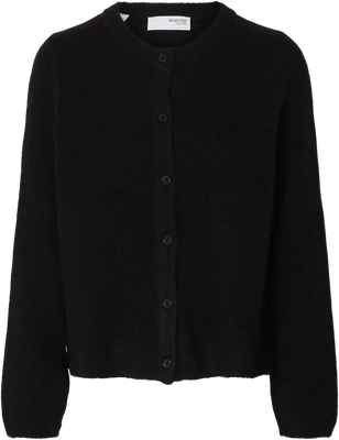 Lulu New Ls Knit Cardigan - Black
