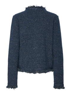 Yassargo Ls Knit Cardigan - Sargasso Sea Gold Lurex