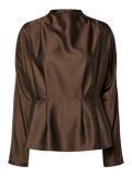 Yasyera Ls Top - Chocolate Brown