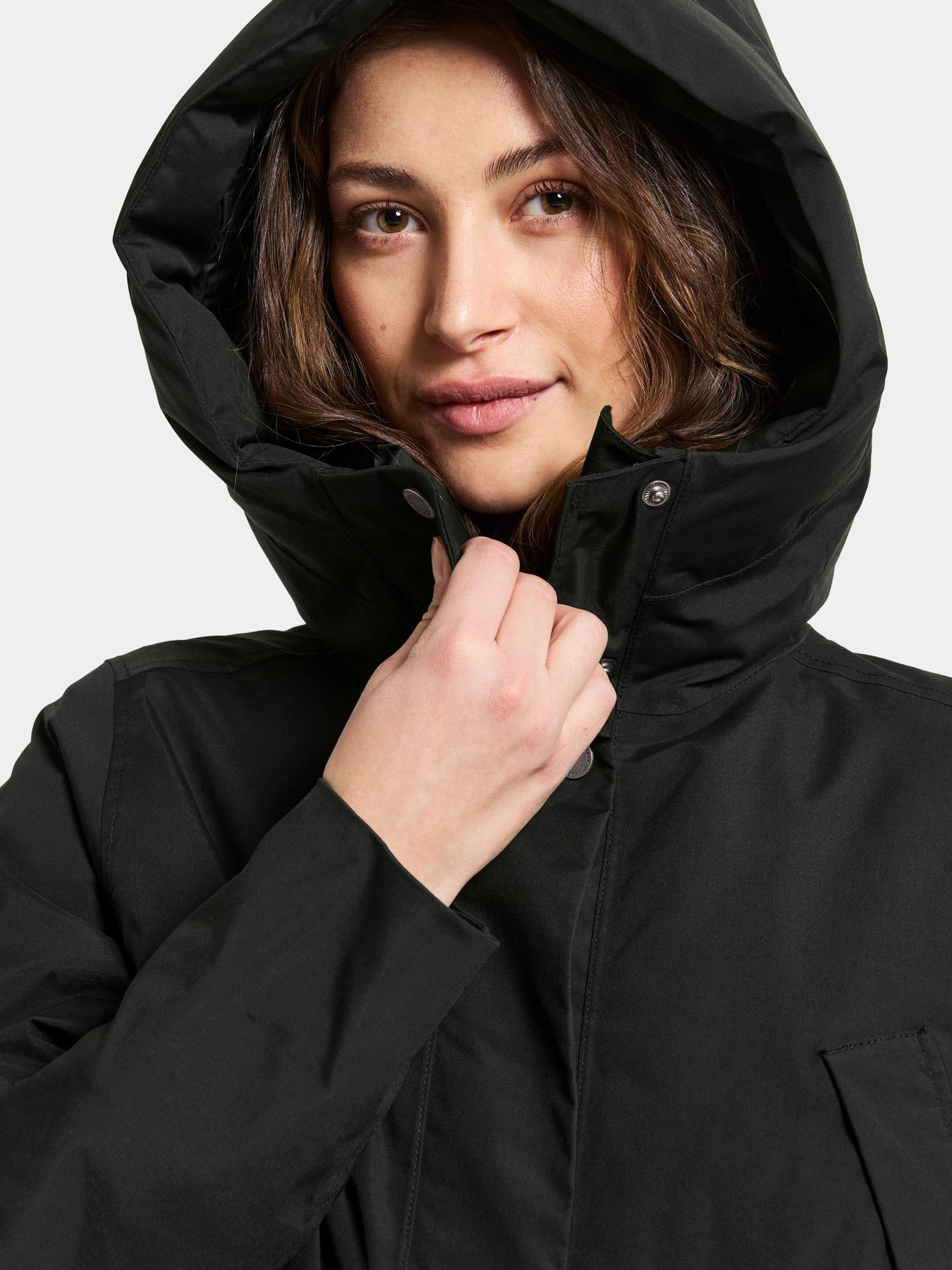 Melody Wns Parka Long - Black