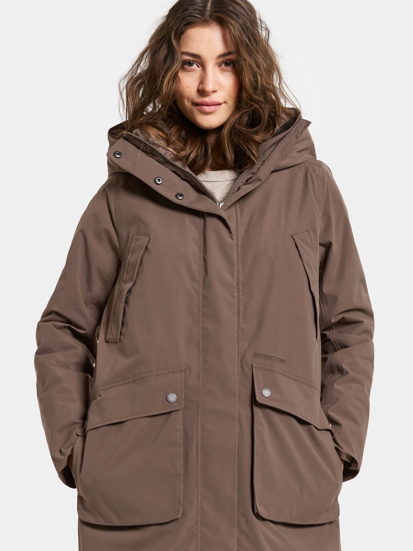 Melody Wns Parka Long - Mocha Brown