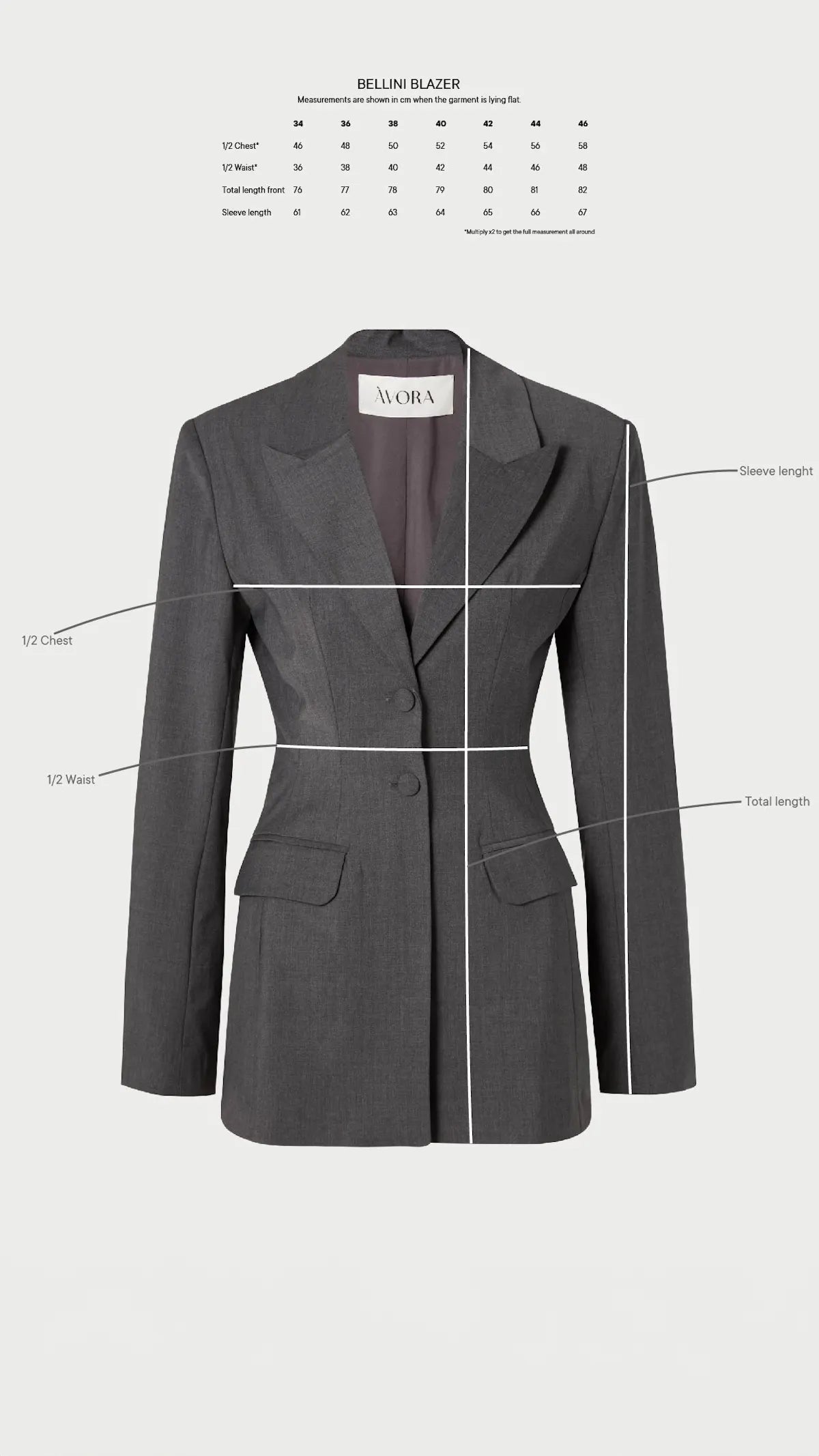 Bellini Blazer - Grey