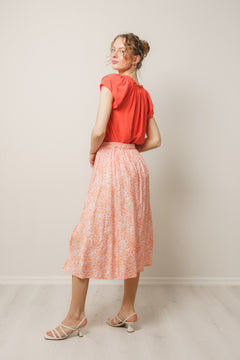 Lavinia Ladonna Skirt Aop - Salmon Dot