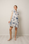 Karookh Dress 14573 - Flora Blue