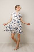 Karookh Dress 14573 - Flora Blue