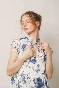 Karookh Dress 14573 - Flora Blue