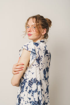 Karookh Dress 14573 - Flora Blue