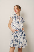 Karookh Dress 14573 - Flora Blue