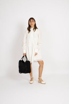 Shopper Mar - Heritage Embroidery Black
