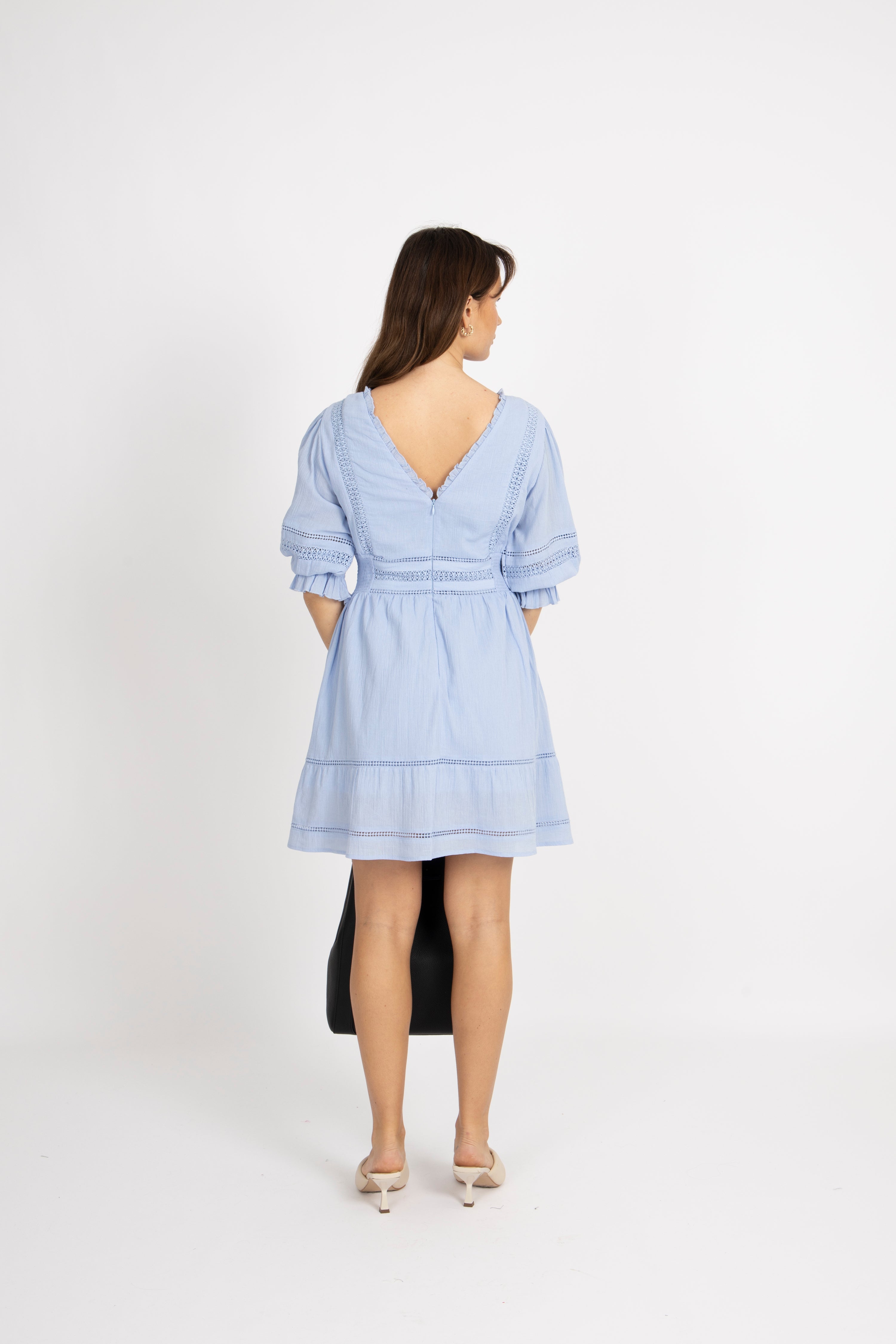 Kinsley Dress - Vista Blue