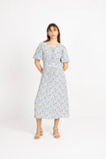 Skyler Dress - Pink/Apricot Flower