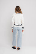 Tova Sweater - Ecru/Marine