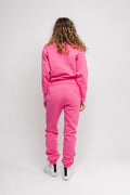 Organic Fitted Sweatpants - Sangria Sunset