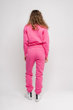 Organic Fitted Sweatpants - Sangria Sunset