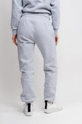 Organic Fitted Sweatpants - Heather Grey