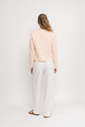 Stacy Jacket - Cream/Pink Stripes