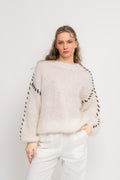 Catia Mohair Stitch Pullover - White