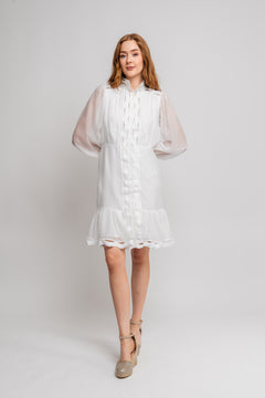 Yasponira Ls Dress - Star White