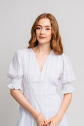 Koko Short Cotton Dress - White
