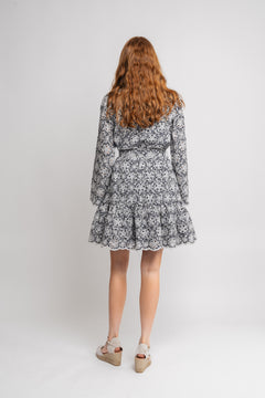 Yascorinna 7/8 Shirt Dress S. - Navy Blazer Corinna Print