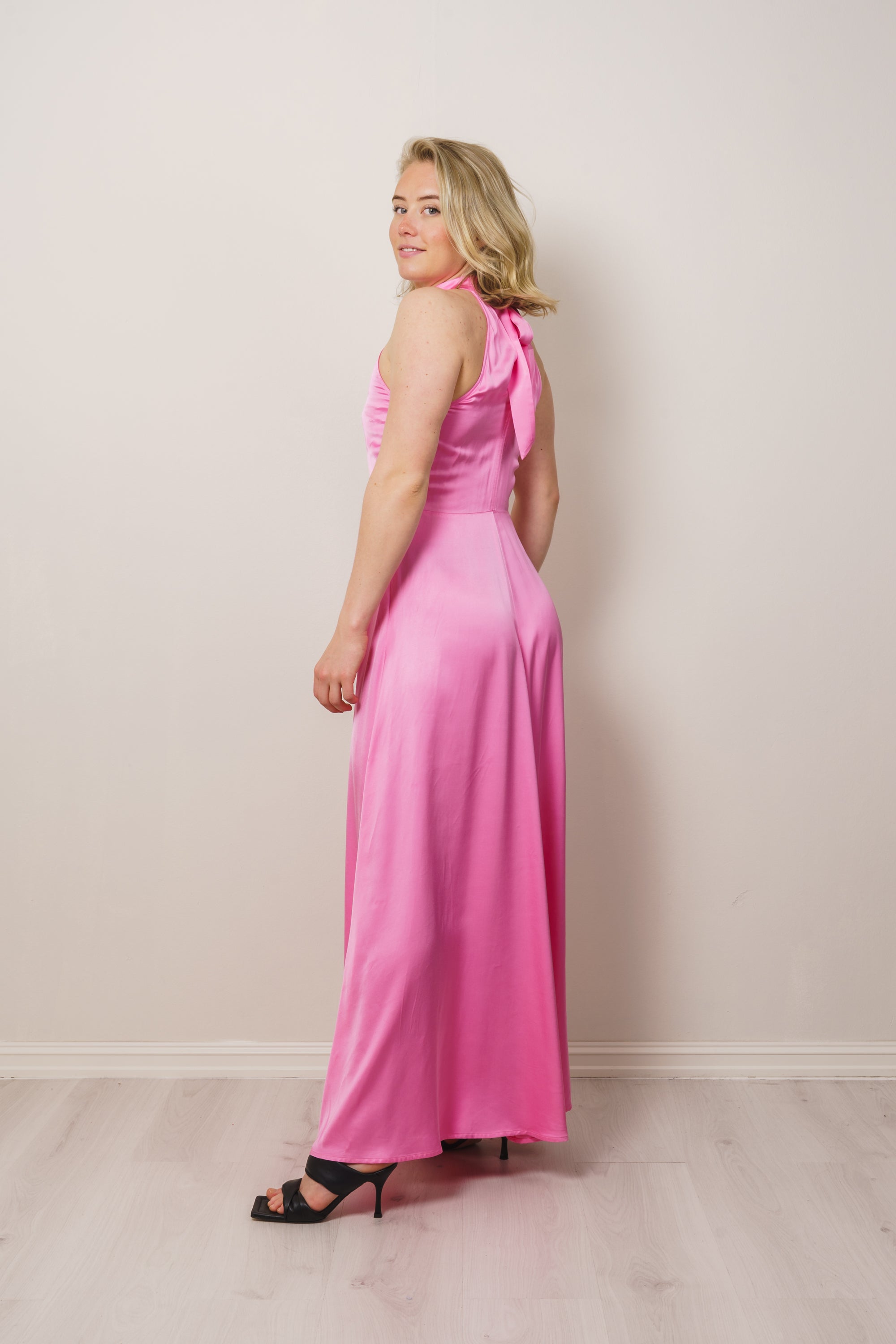 Regina Halterneck Ankle Dress B - Rosebloom
