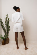 Elisa SS Cropped Shirt EX - Snow White