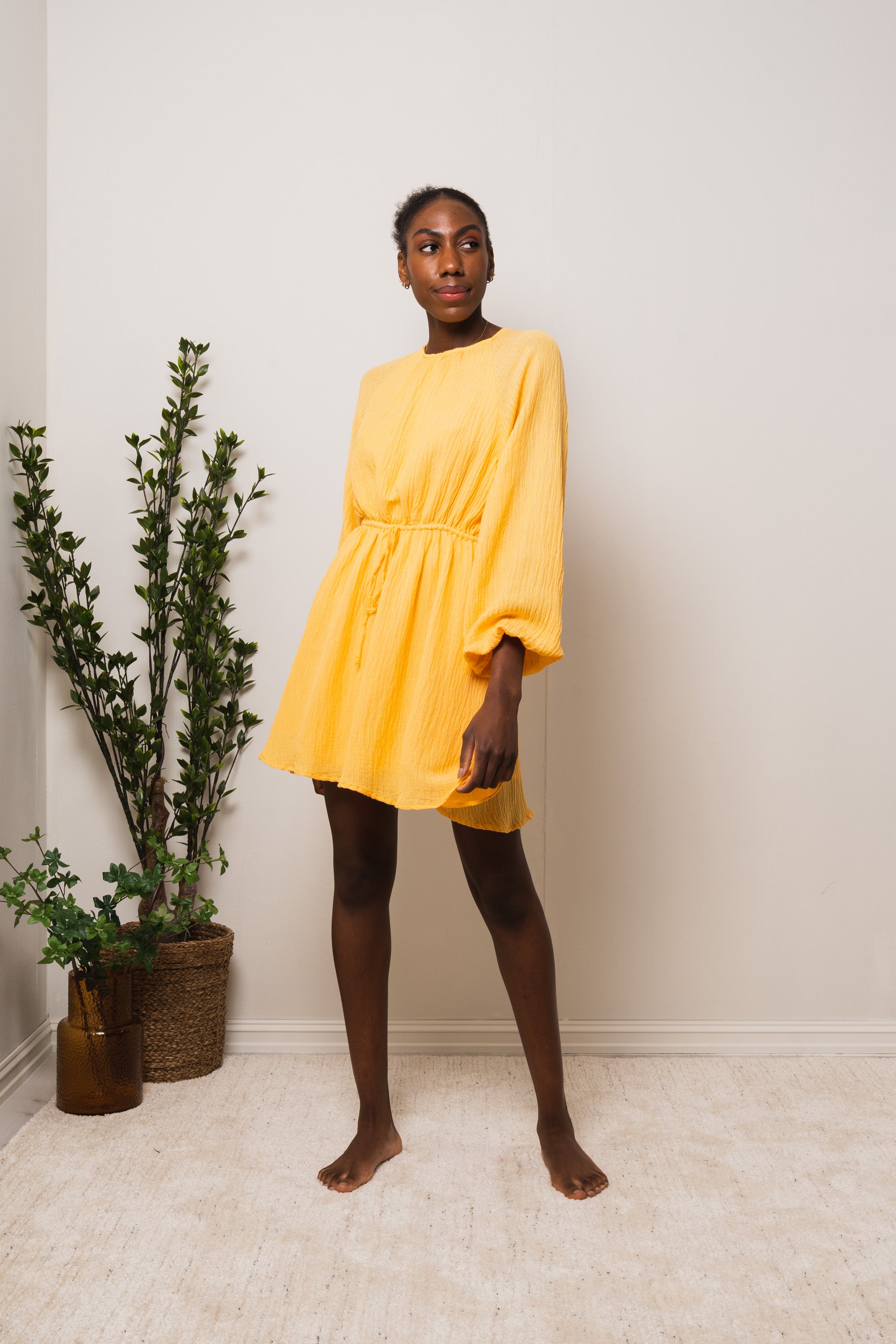 Constance Mini Dress - Saffron