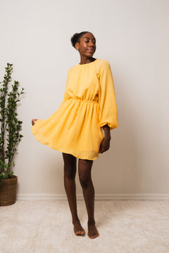 Constance Mini Dress - Saffron