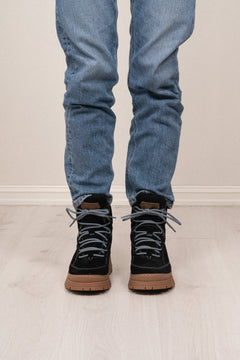 Downhill Leather/Suede - Black/Warm Lining