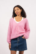 Cornelia Ls Cardigan - Soft Berry