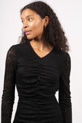 Ava Short Dress - Black
