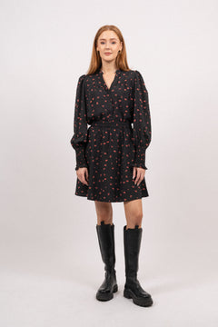 Vinaya Ladonna Skirt Aop - Black Flower