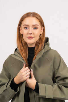 Malan Hood Raincoat - Four Leaf Clove