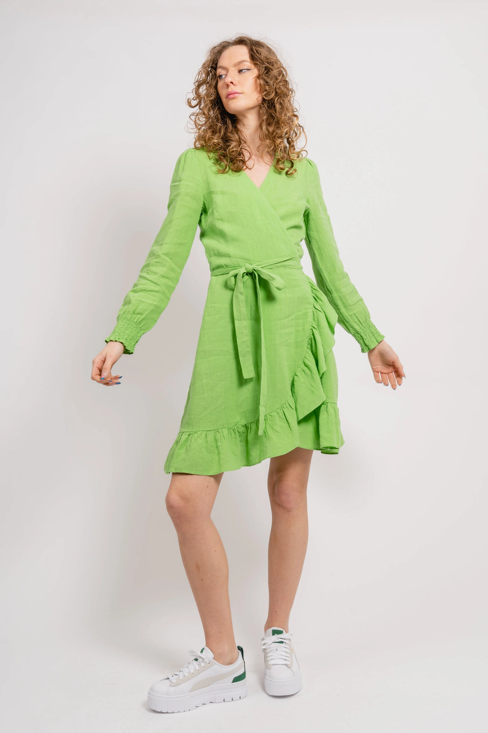 SolPW Dress - Grass Green