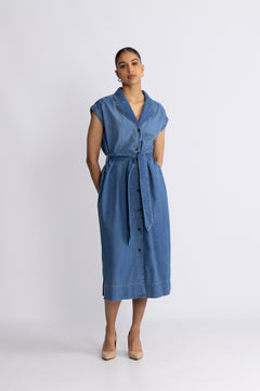 Pitti Nalin Dress - Mid Blue