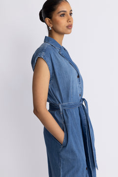 Pitti Nalin Dress - Mid Blue