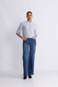 Andria Knit Cardigan - Skywriting