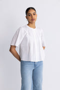 Ethelyn 2/4 Shirt - Bright White